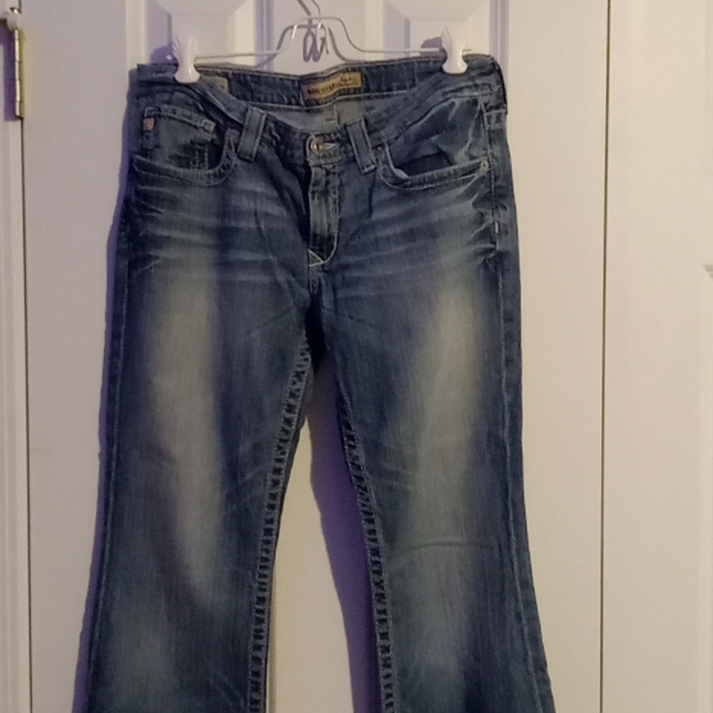 Big Star Women's Wide Leg Jeans in Denim Blue